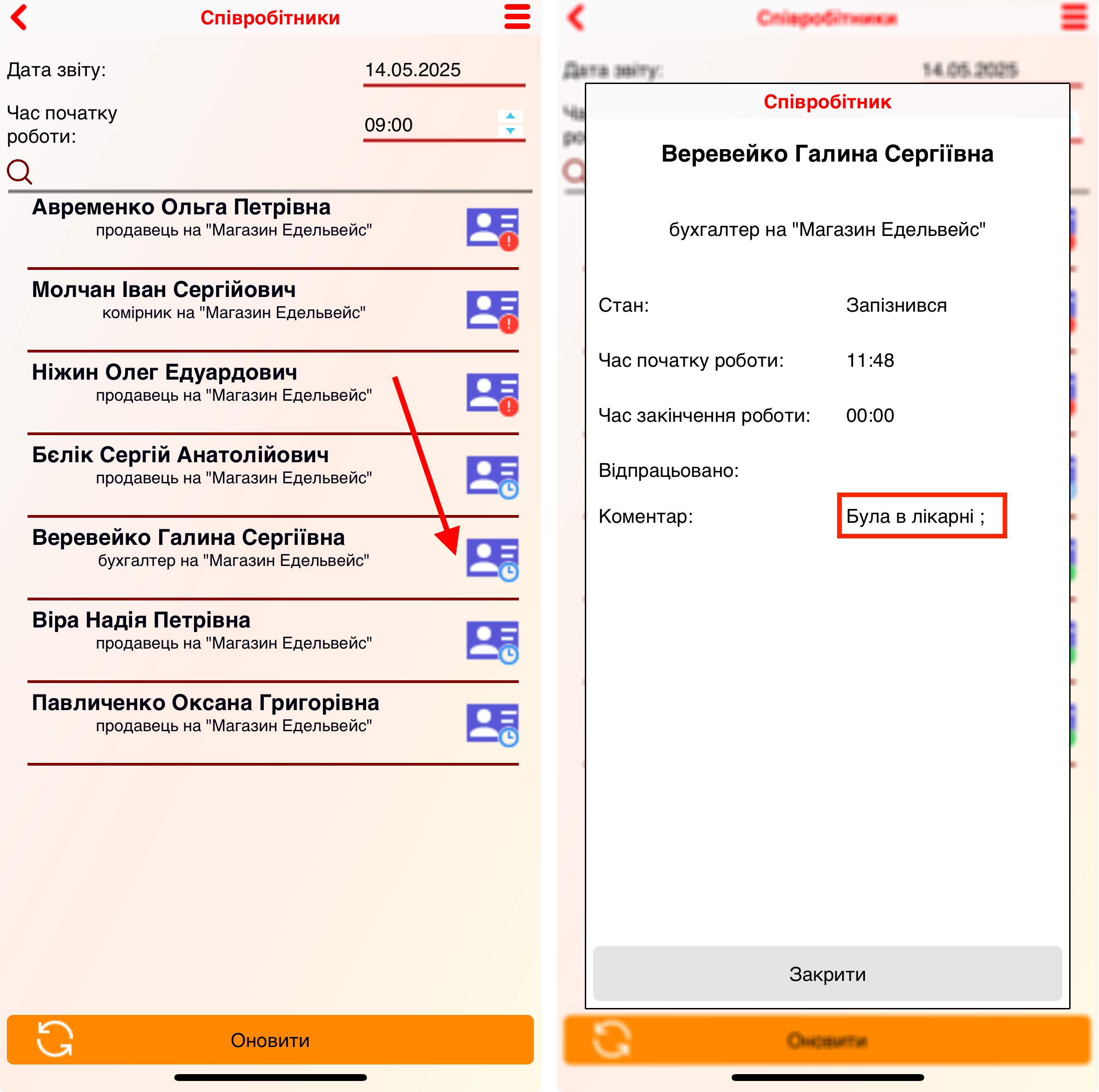 Співробітники - коментар співробітника