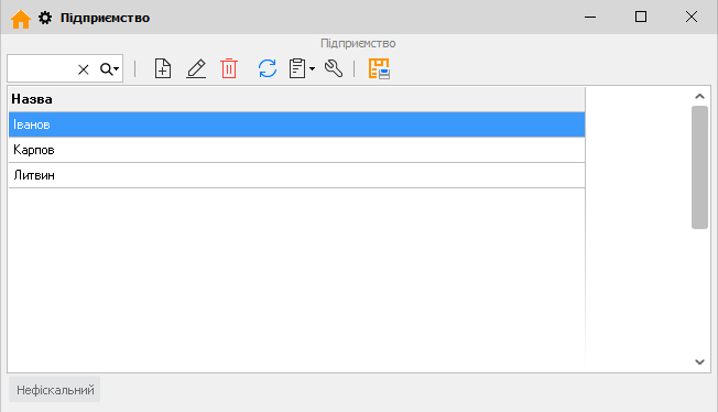 Підприємство - головна