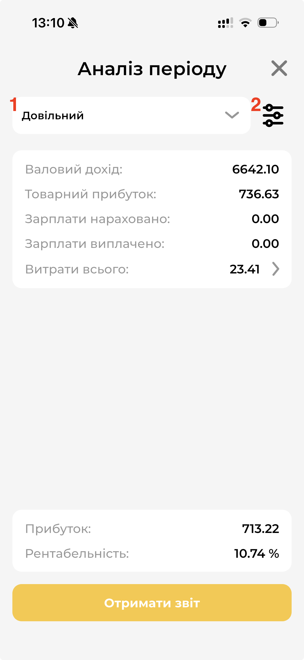 Аналіз періоду довільний